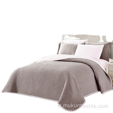 Yeni ürün çift işlemeli tasarım yatak örtüsü